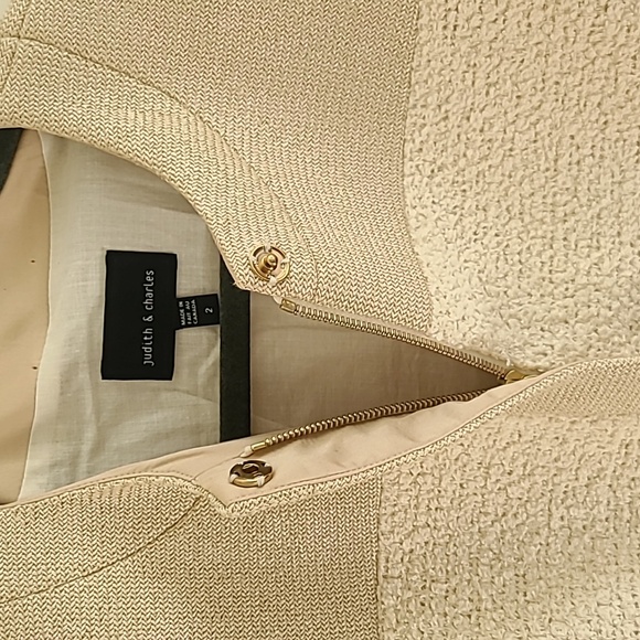 Judith & Charles Ivory Tweed Jacket 2 - Picture 5 of 5